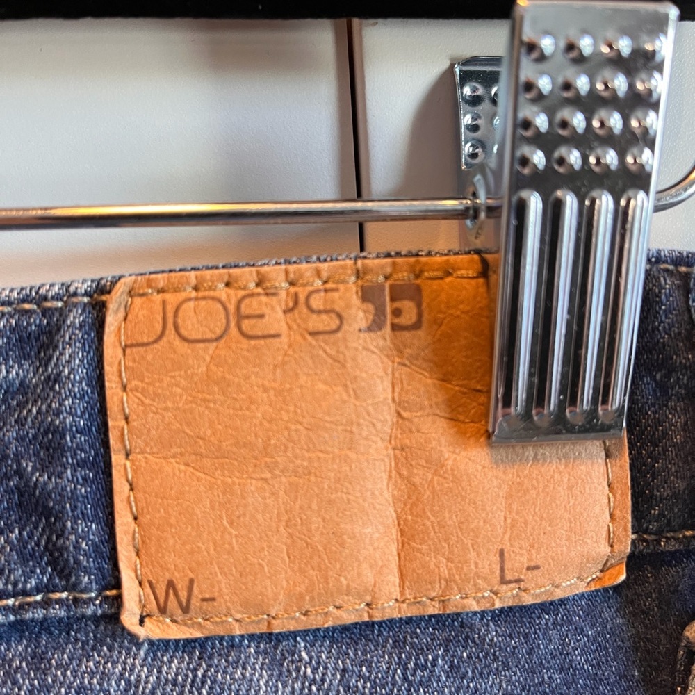 Joe’s Jeans Distressed Slim Straight Denim Jeans Cuffed Hem Size 25 - Picture 5 of 6